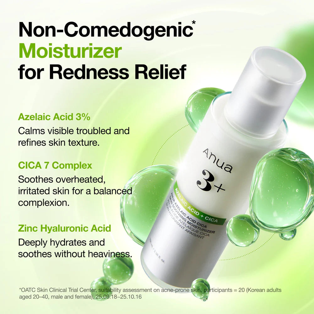 ANUA Azelaic Acid CICA Skin Soothing Moisturizer — supports a healthy, resilient moisture barrier