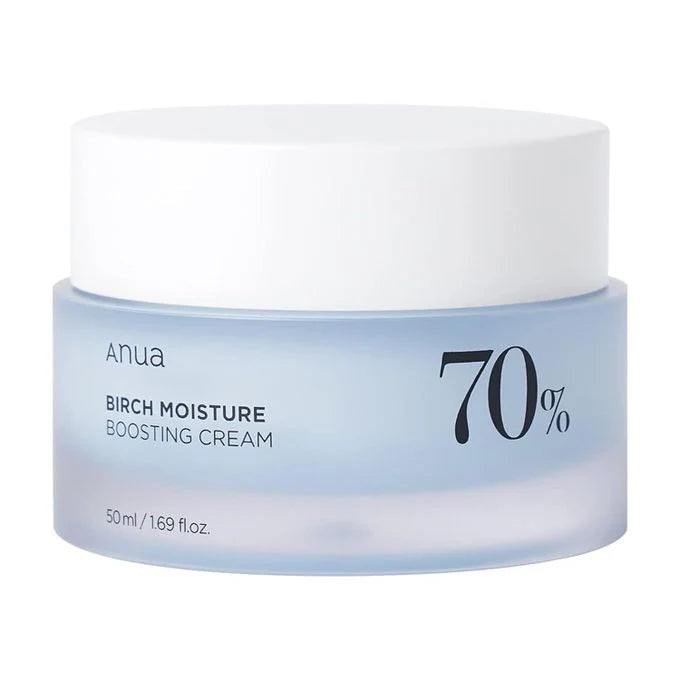 ANUA Birch 70 Moisture Boosting Cream — 70% birch sap cream for deep, lasting hydration