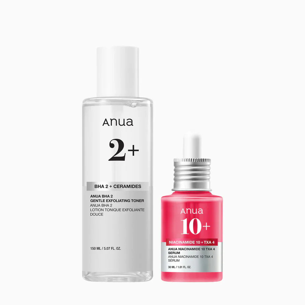 ANUA Even Tone & Pore Refining Duo — brightening and pore-refining skincare duo