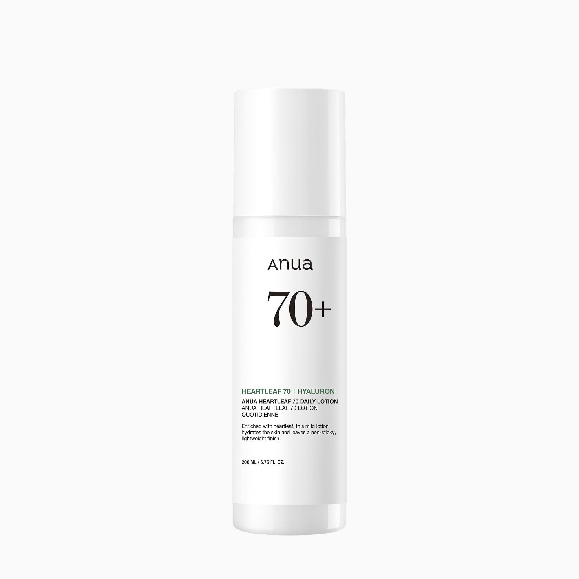 ANUA Heartleaf 70 Daily Lotion 200ml — soothing lightweight Korean moisturizer