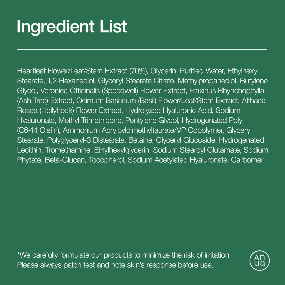 Lightweight hydration suitable for all skin types