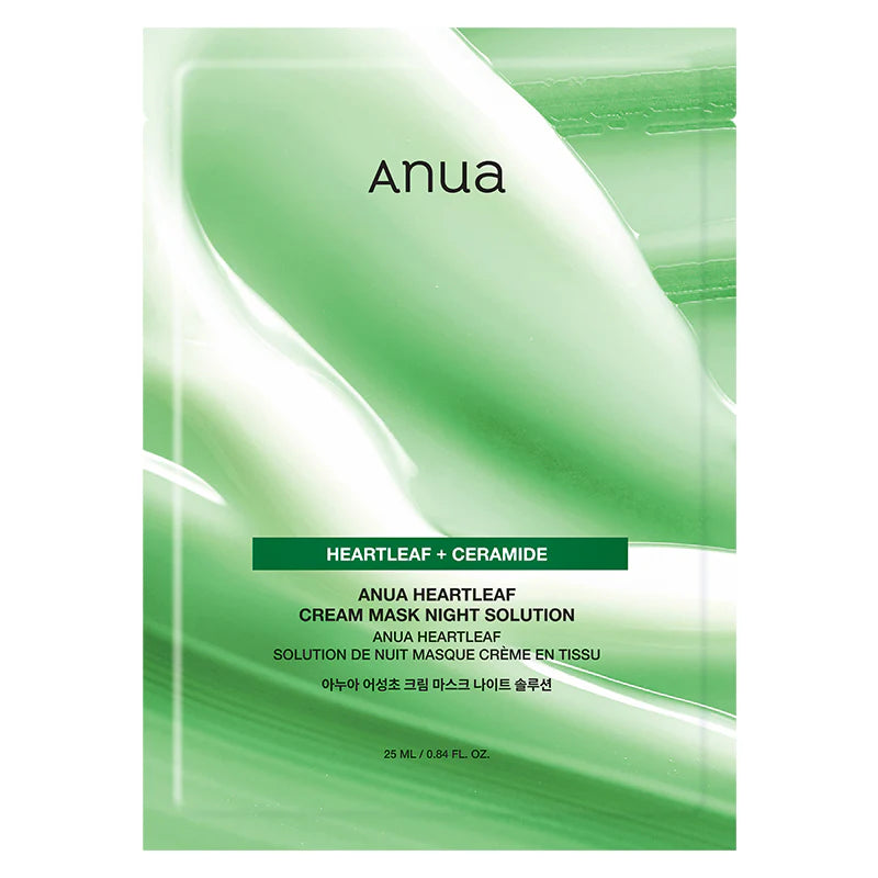 ANUA Heartleaf Cream Mask Night Solution — overnight heartleaf cream mask for calm, hydrated skin