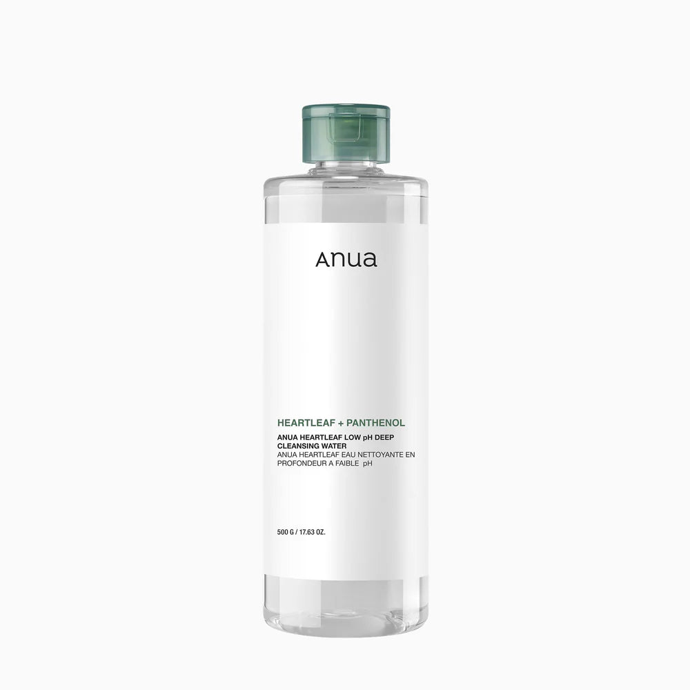 ANUA Heartleaf Low pH Deep Cleansing Water — heartleaf micellar cleansing water for makeup removal