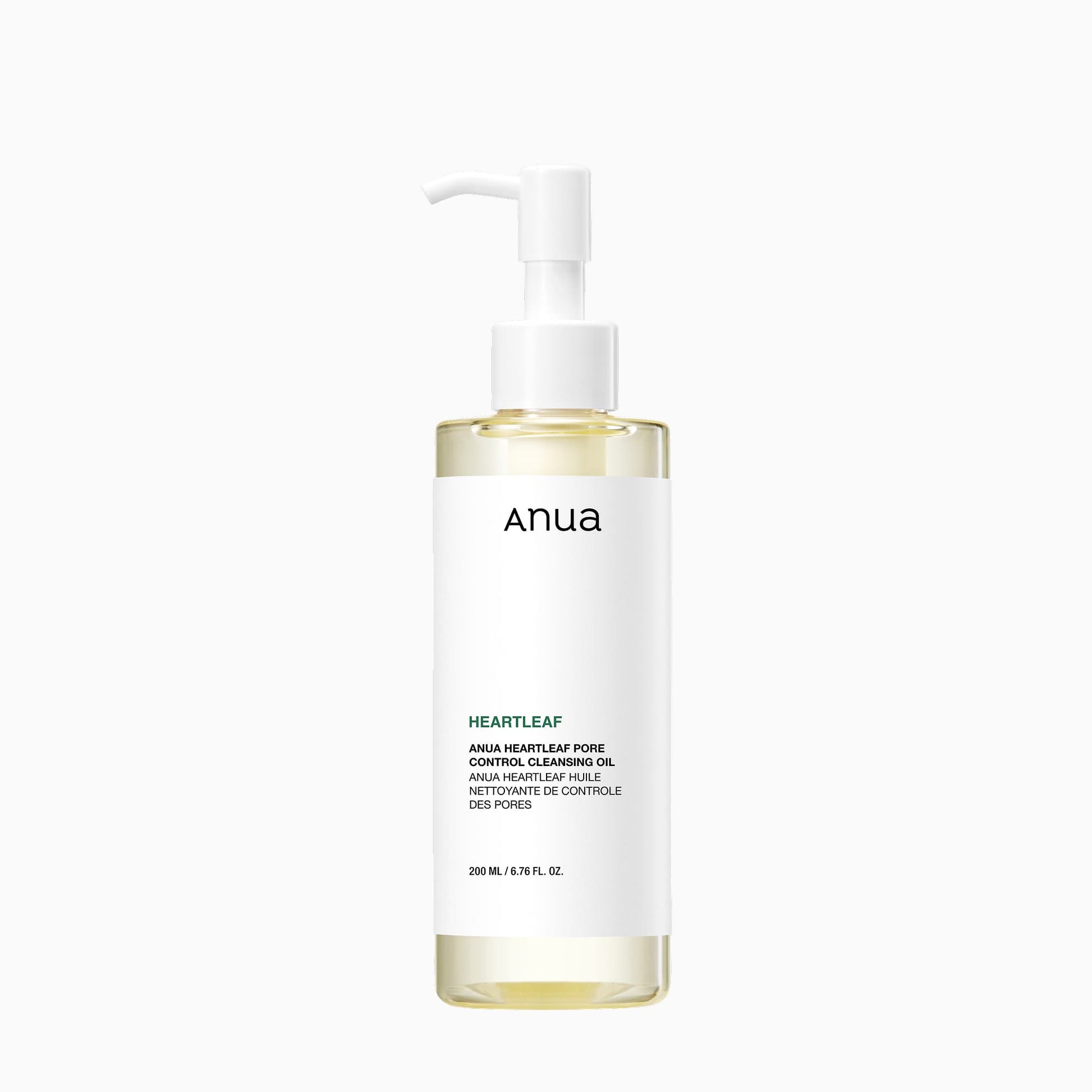 ANUA Heartleaf Pore Control Cleansing Oil 200ml — Korean heartleaf oil cleanser for clogged pores