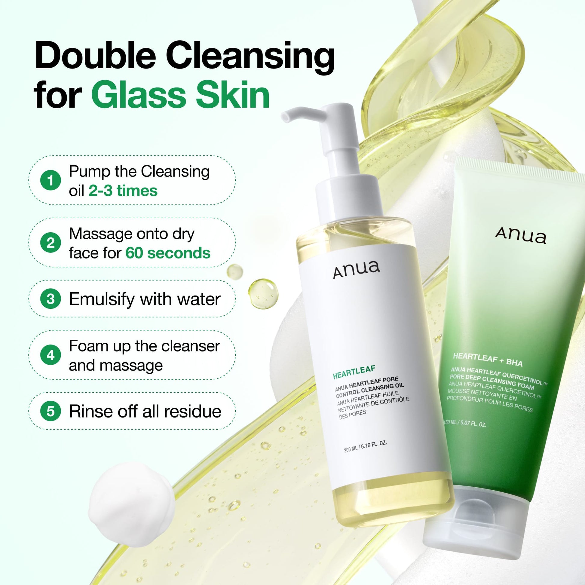 Massage onto dry face to dissolve makeup and daily impurities