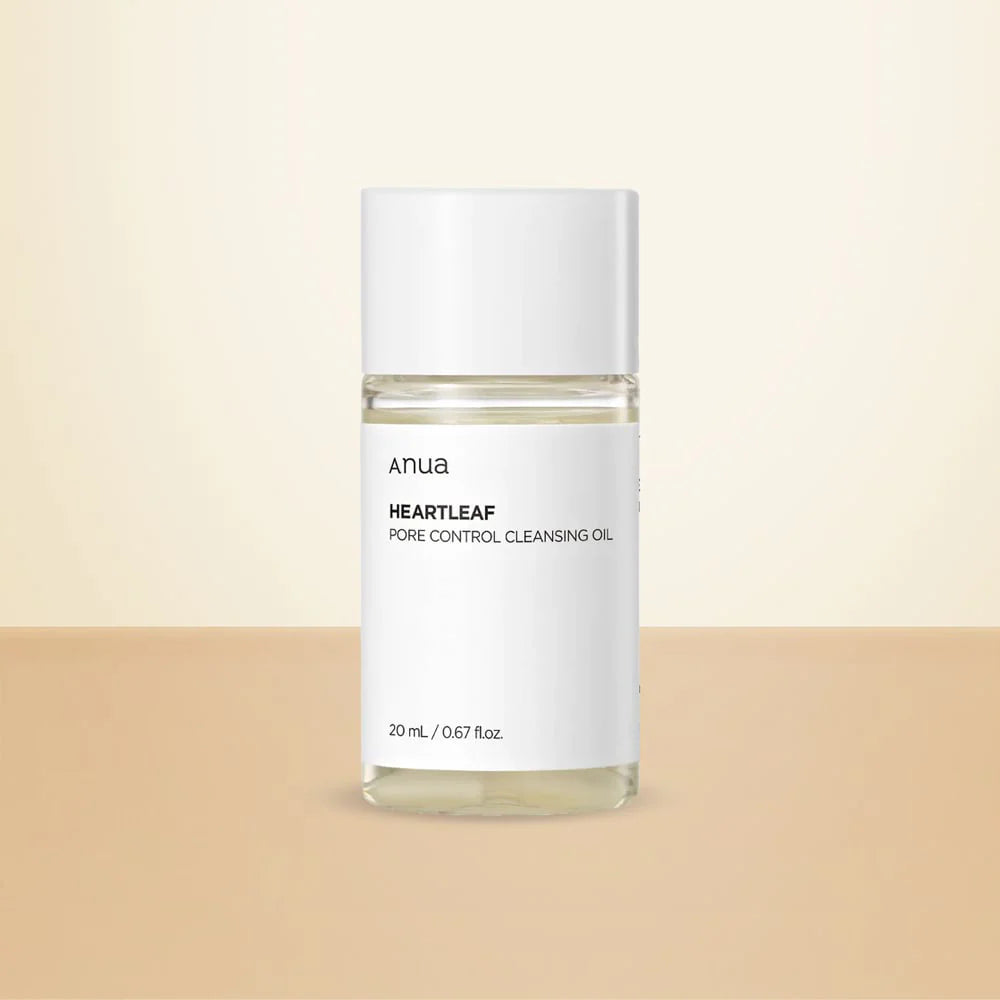 ANUA Heartleaf Pore Control Cleansing Oil Mini — travel-size heartleaf oil cleanser for clogged pores