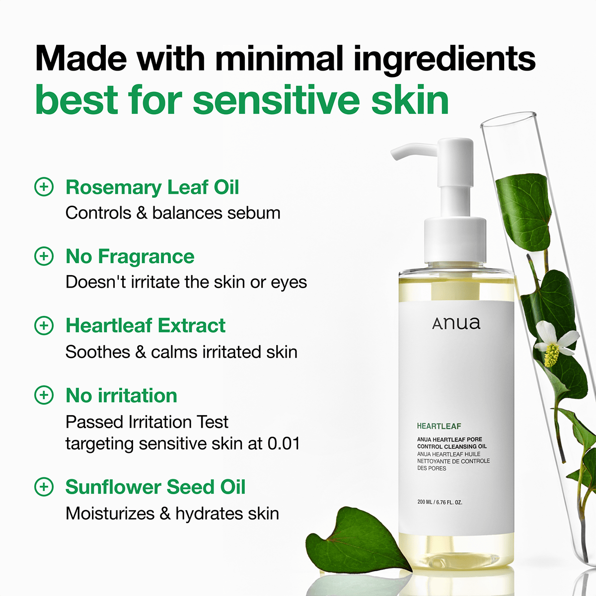 Non-comedogenic formula that rinses clean without clogging pores