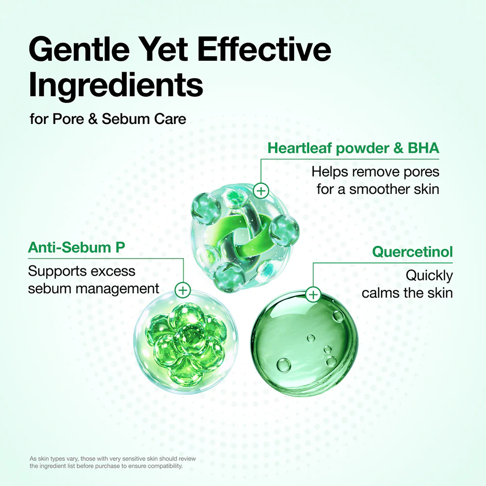 ANUA Heartleaf Quercetinol Pore Deep Cleansing Foam — leaves skin clean and comfortable, never tight