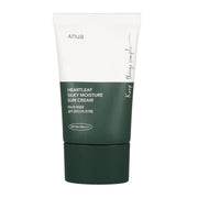 ANUA Heartleaf Silky Moisture Sun Cream — moisturizing daily sunscreen with heartleaf extract