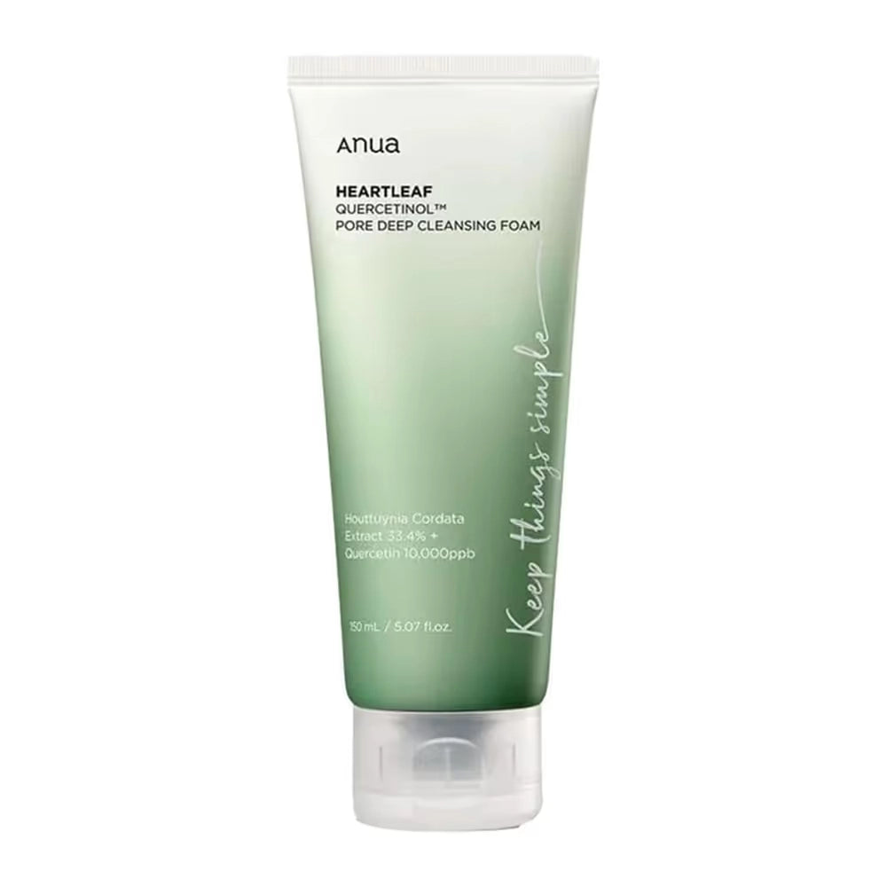 ANUA Heartleaf Succinic Moisture Cleansing Foam — moisturizing heartleaf foam cleanser
