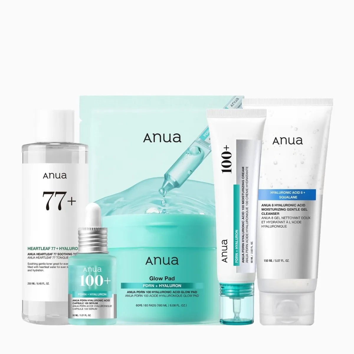 ANUA Korea No.1 PDRN Set — PDRN hydrating and revitalizing skincare set
