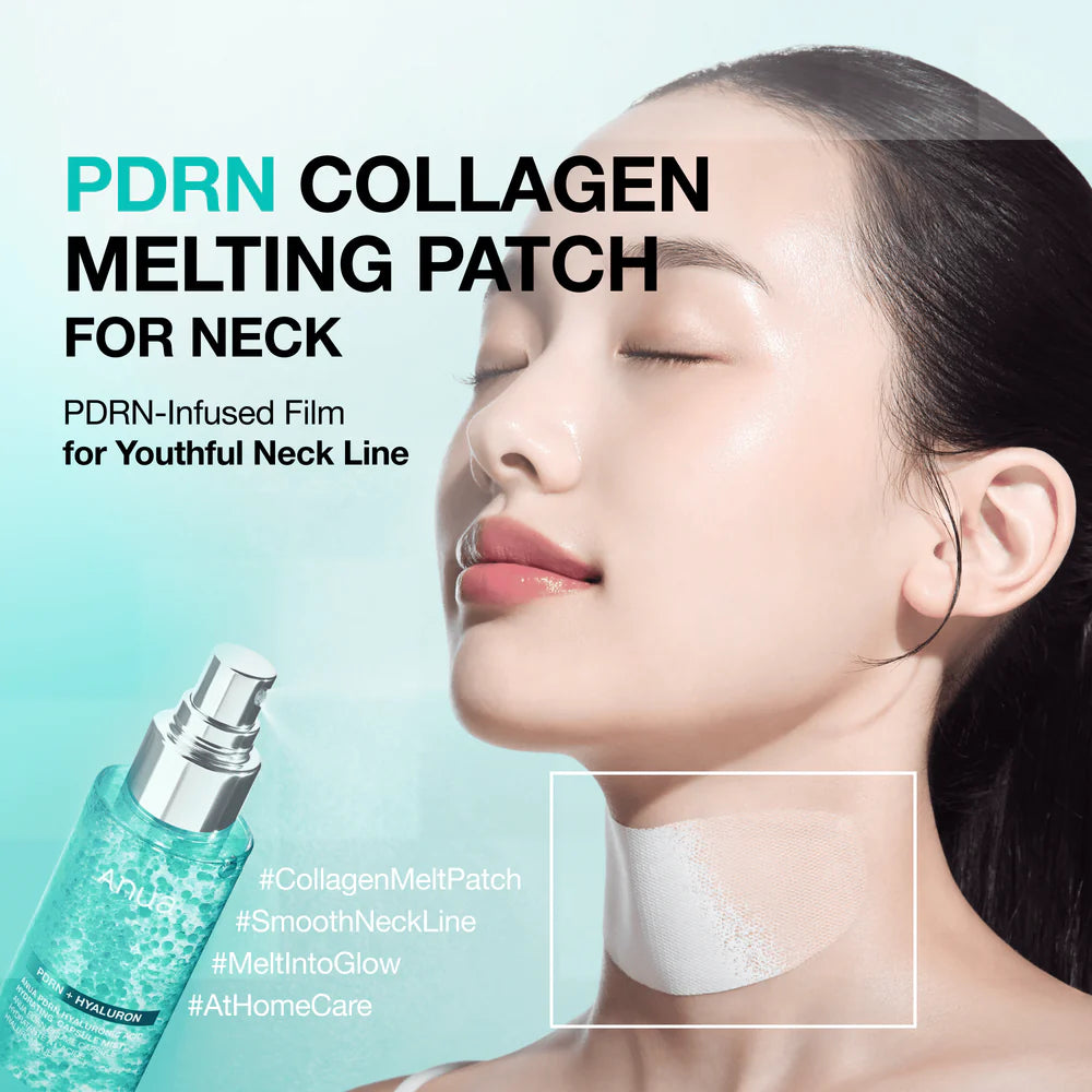 ANUA PDRN Collagen Melting Patch For Neck — PDRN and collagen help firm and care for neck skin