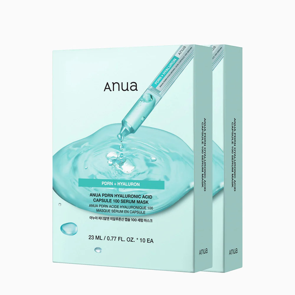 ANUA PDRN Hyaluronic Acid Capsule 100 Serum Mask — PDRN hydrating serum sheet mask