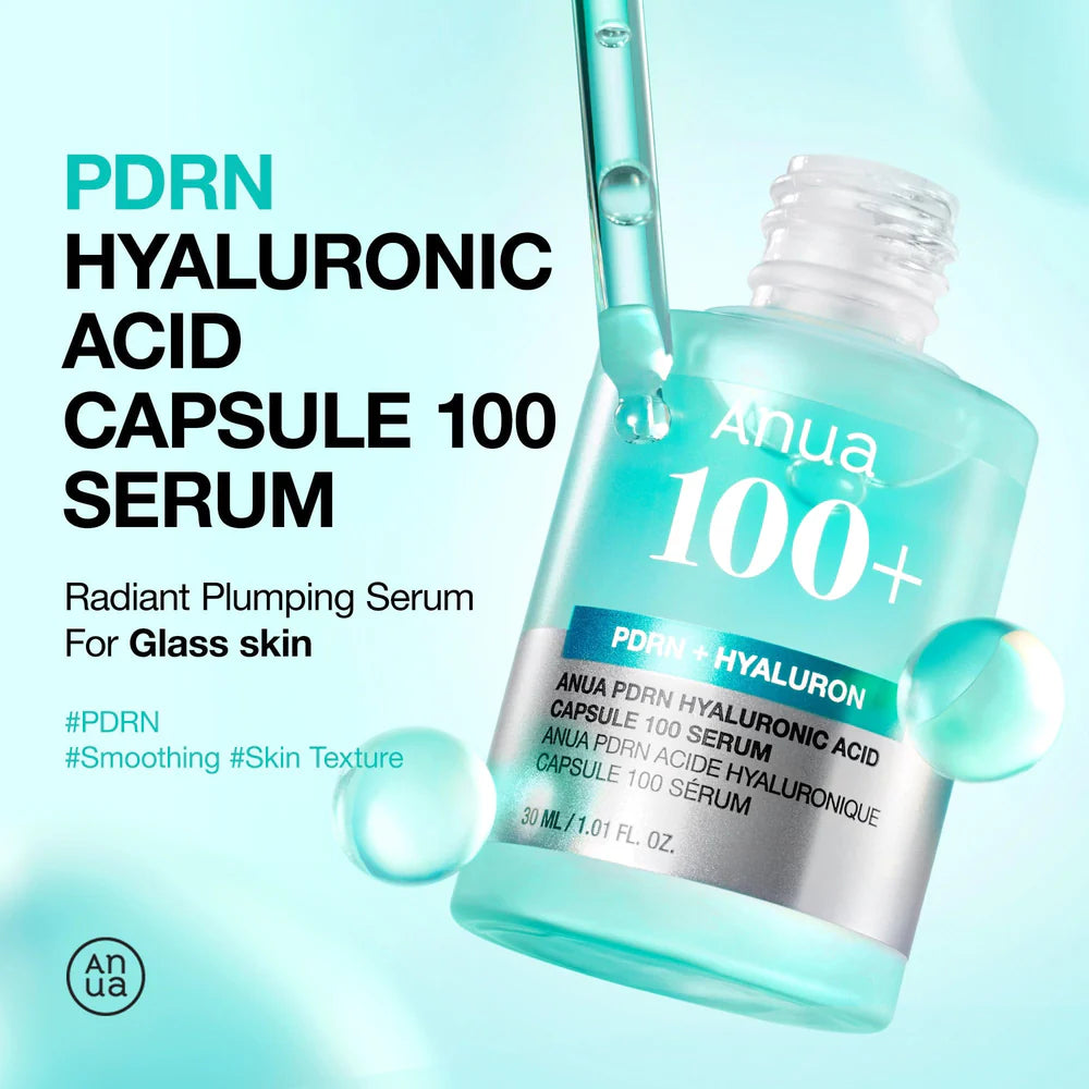 ANUA PDRN Hyaluronic Acid Capsule 100 Serum — salmon PDRN helps revitalize and strengthen tired skin