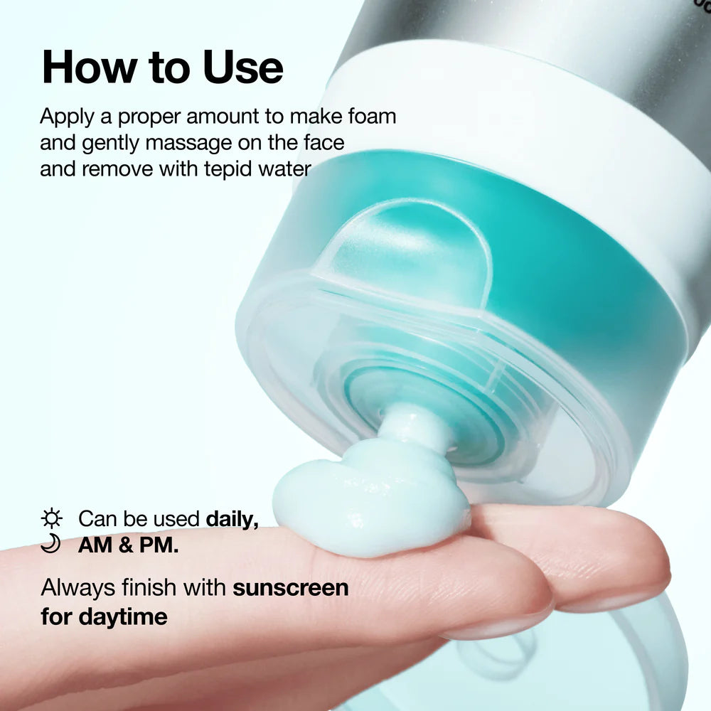 ANUA PDRN Hyaluronic Acid Moisturizing Cleansing Foam — gentle daily cleanser suitable for all skin types