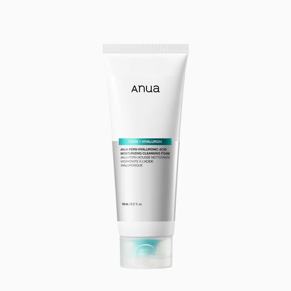 ANUA PDRN Hyaluronic Acid Moisturizing Cleansing Foam — hydrating PDRN foam cleanser