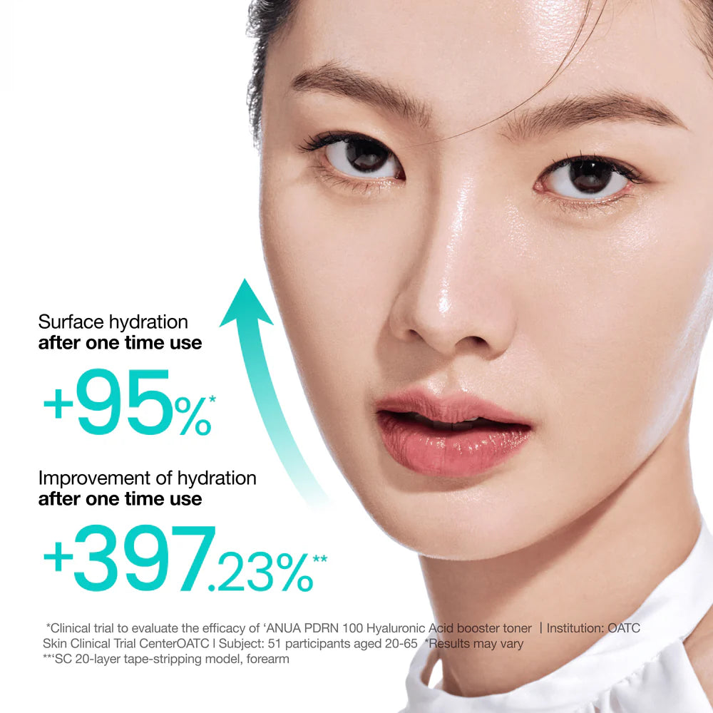 ANUA PDRN Hyaluronic Acid Toner — hyaluronic acid drenches skin in lasting moisture