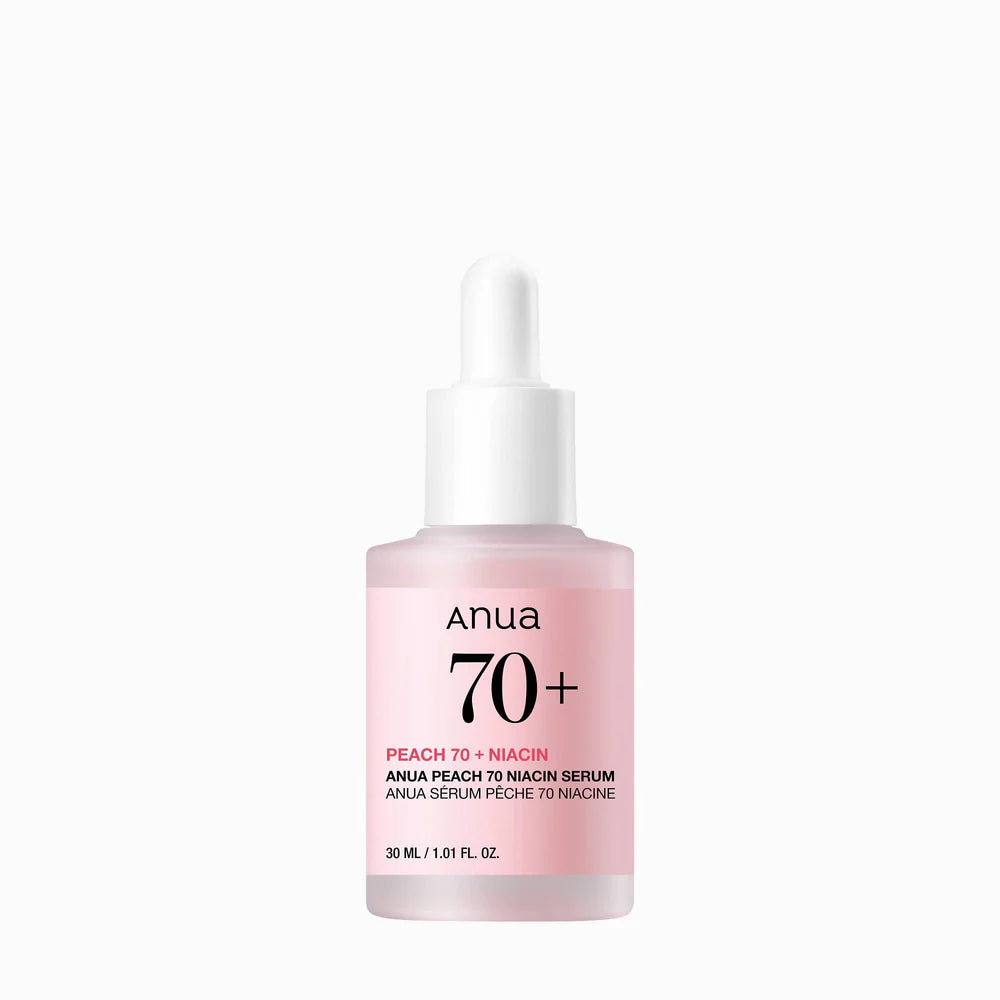 ANUA Peach 70 Niacinamide Serum — brightening peach niacinamide serum for radiant skin