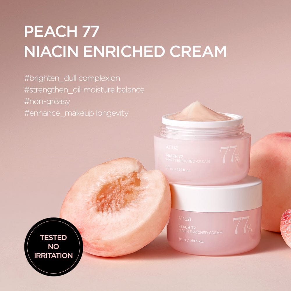 Lightweight peach gel-cream in a 50ml jar