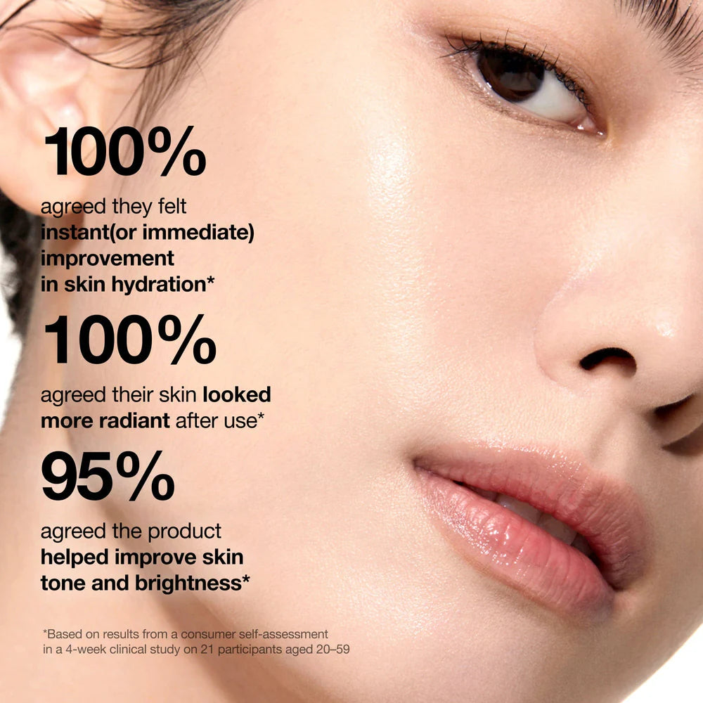 Anua Rice 70 Glow Milky Toner — application