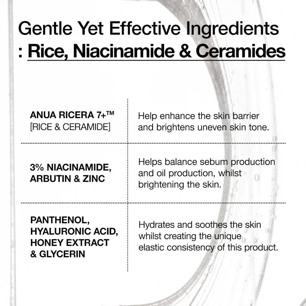 Anua Rice 7 Ceramide Hydrating Barrier Serum