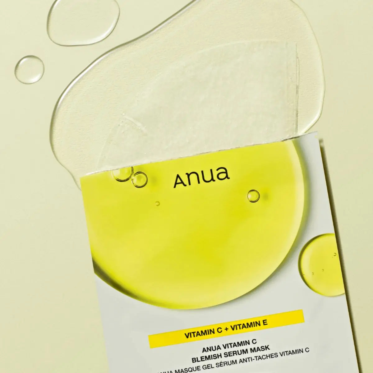 Anua Vita C Blemish Serum Mask — serum-soaked sheet