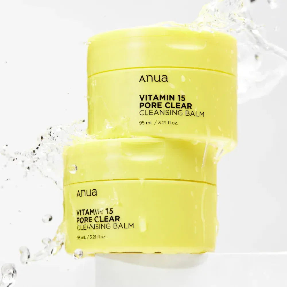 ANUA Vitamin 15 Pore Clear Cleansing Balm — gentle balm-to-oil cleanser that rinses clean without stripping