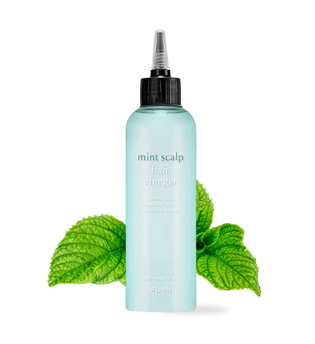A'pieu Mint Scalp Hair Vinegar with a 3-mint complex for a refreshed scalp