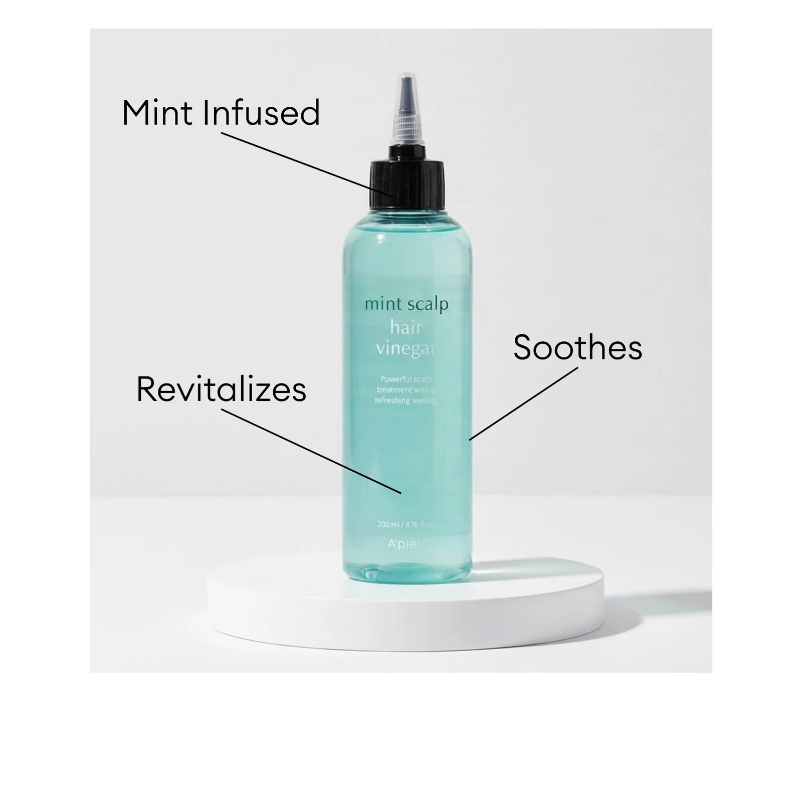 A'pieu Mint Scalp Hair Vinegar soothes and revitalizes the scalp