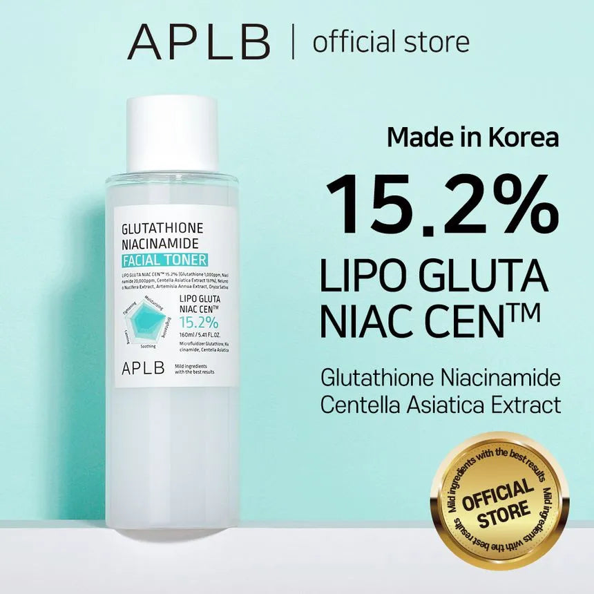 APLB Glutathione Niacinamide Facial Toner — helps brighten dull, uneven skin