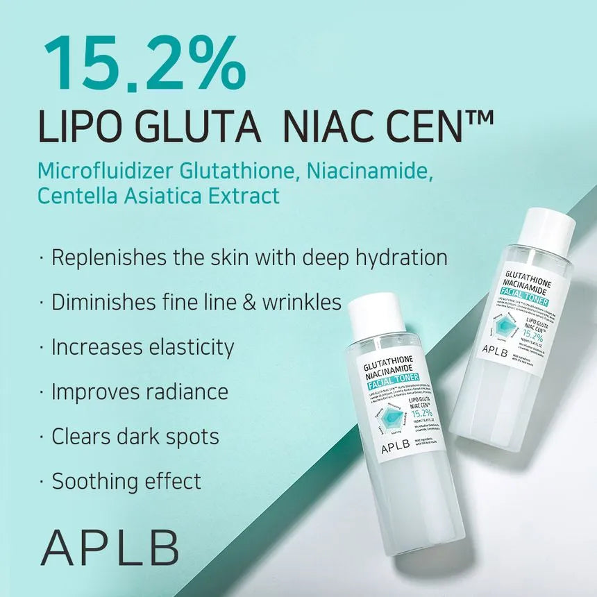 APLB Glutathione Niacinamide Facial Toner — preps and hydrates the skin