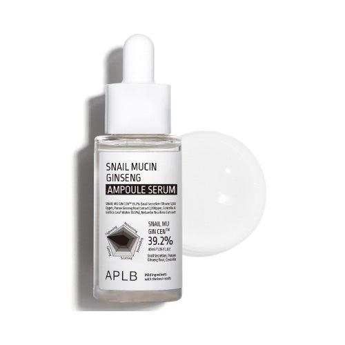 APLB Snail Mucin Ginseng Ampoule Serum — snail mucin and ginseng ampoule