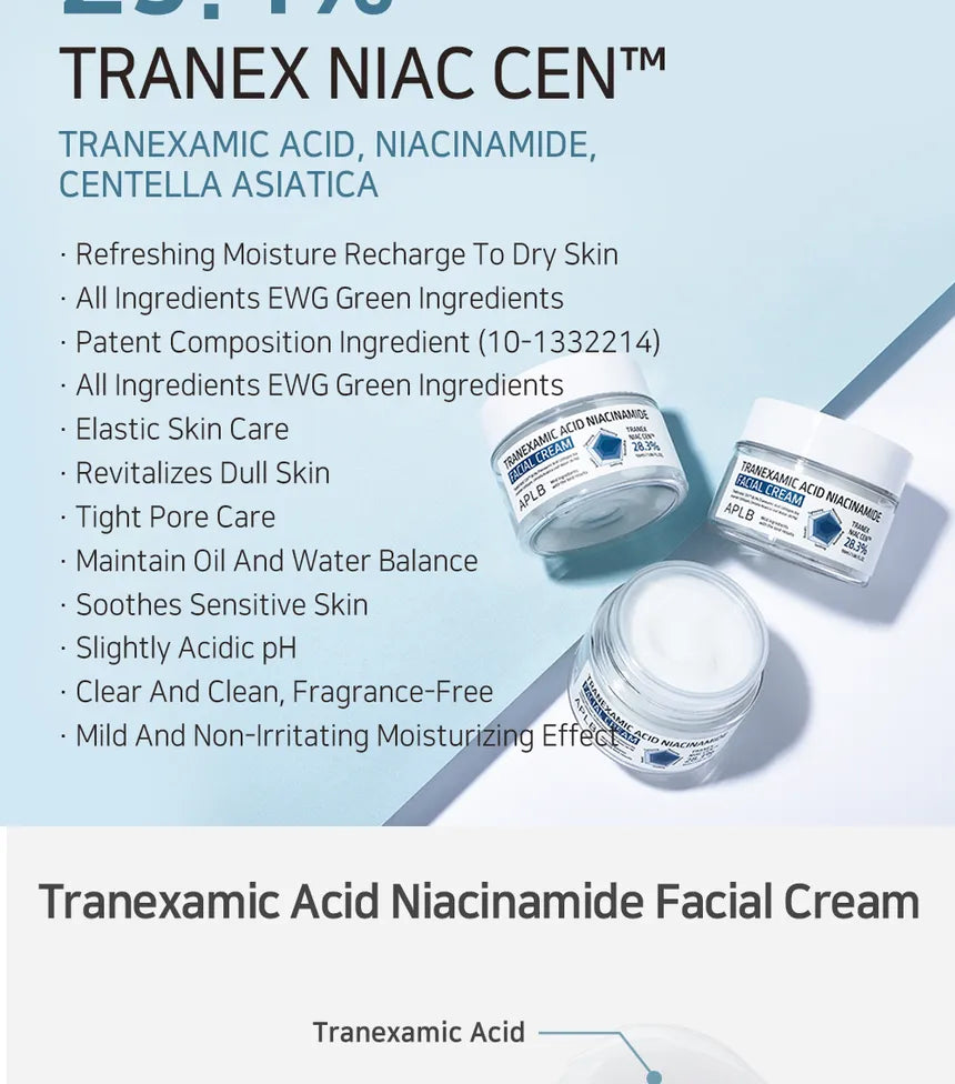 APLB Tranexamic Acid Niacinamide Facial Cream — with tranexamic acid and niacinamide