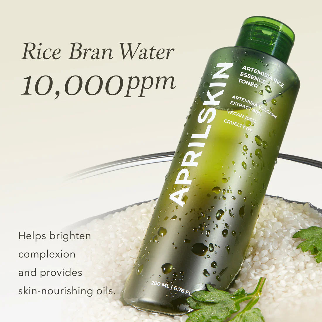 APRILSKIN Artemisia Korean Rice Toner artemisia for acne-prone skin
