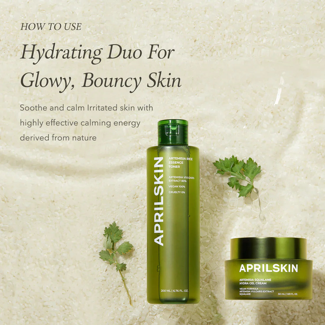 APRILSKIN Artemisia Korean Rice Toner lightweight hydrating toner
