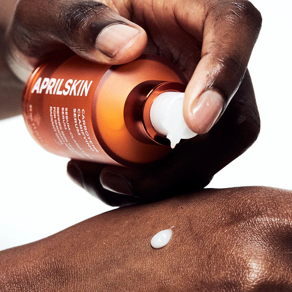APRILSKIN Carrotene Clarifying Serum refines and tightens pores