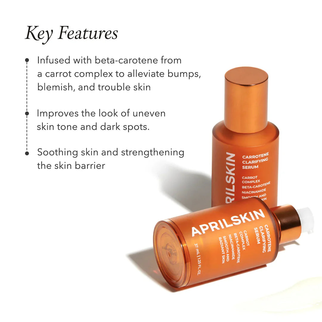 APRILSKIN Carrotene Clarifying Serum soothes blemish-prone skin
