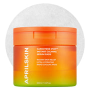 APRILSKIN Carrotene IPMP Instant Calming Serum Pads drenched in calming serum