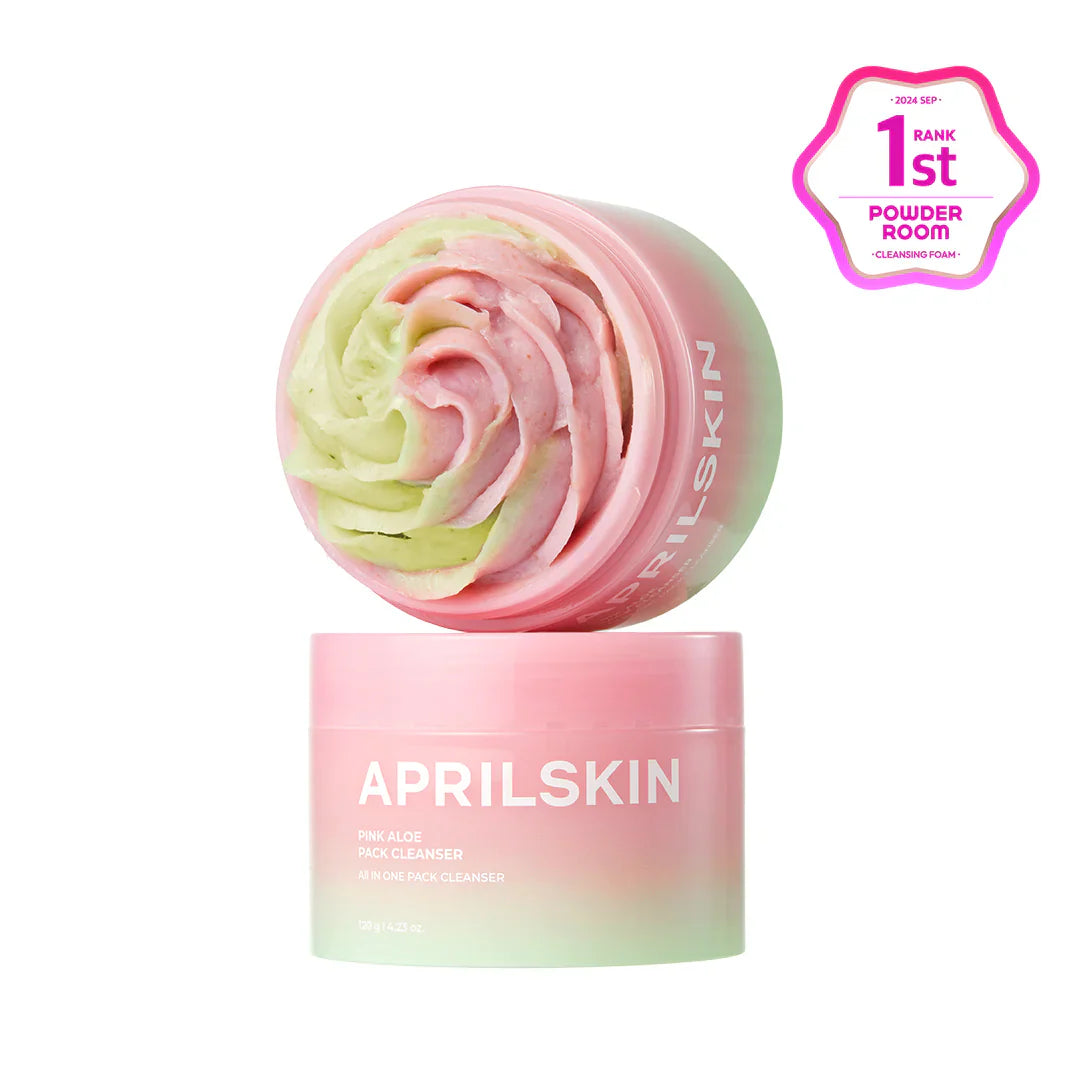 APRILSKIN Pink Aloe Pack Cleanser removes impurities without stripping skin