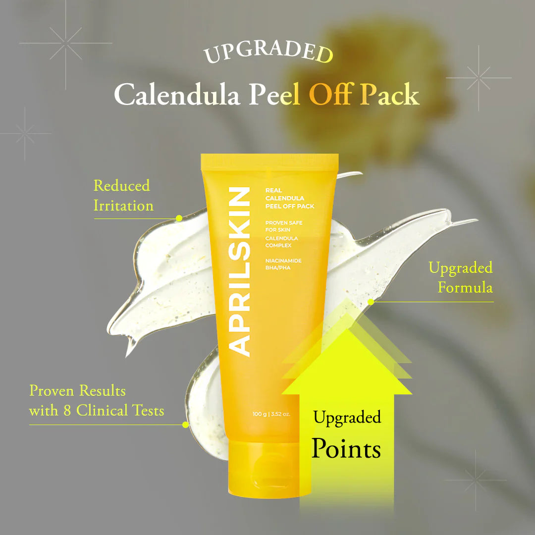 APRILSKIN Real Calendula Peel Off Pack easy peel-off application