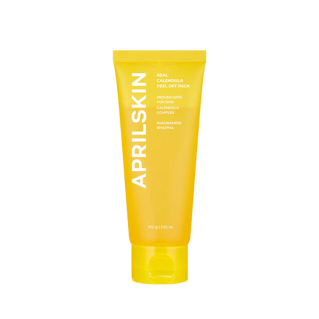 APRILSKIN Real Calendula Peel Off Pack lifts away impurities and dead skin