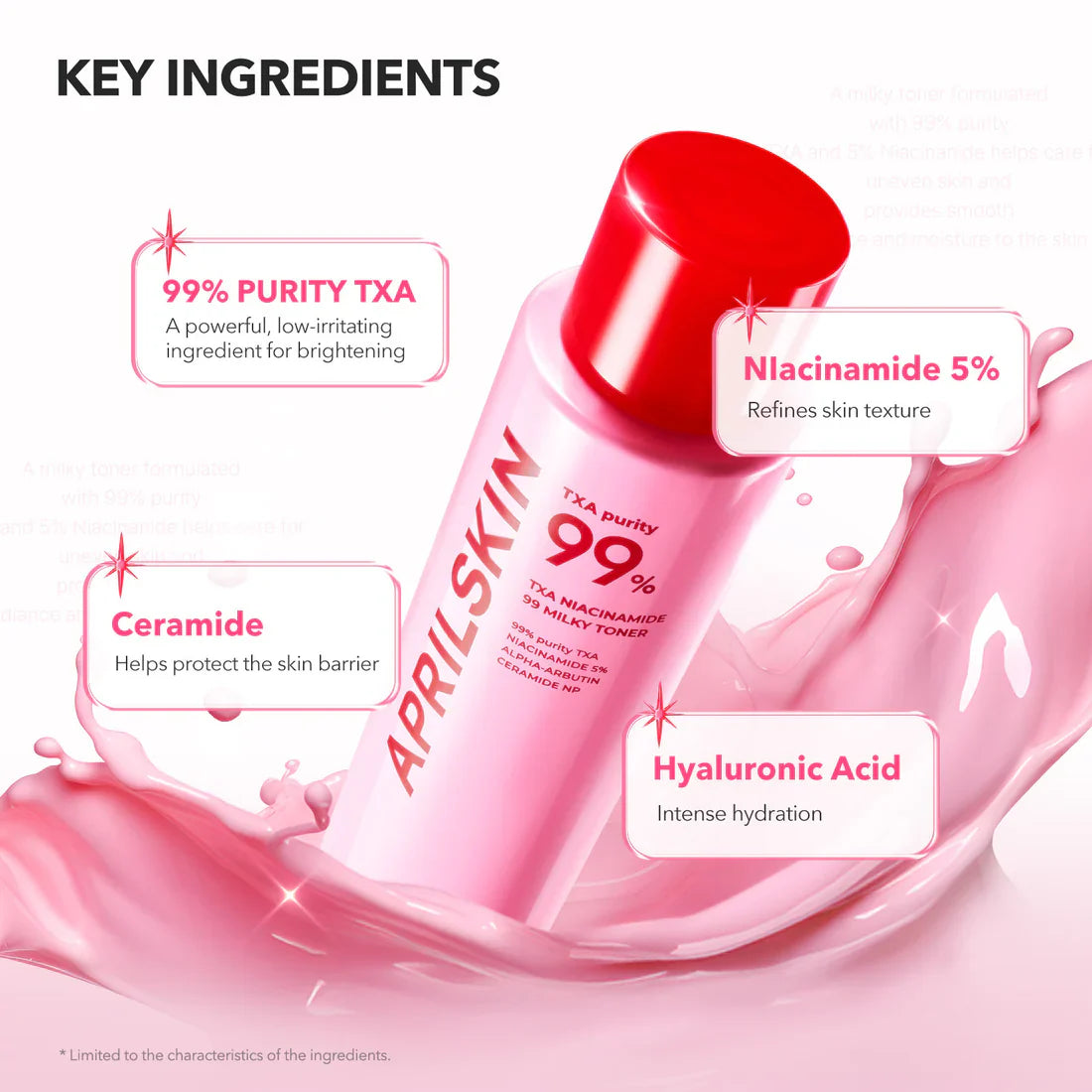 APRILSKIN TXA Niacinamide 99 Milky Toner niacinamide for even skin tone