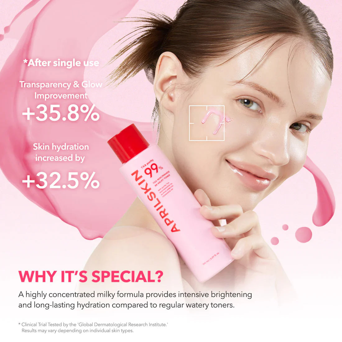 APRILSKIN TXA Niacinamide 99 Milky Toner lightweight milky hydration