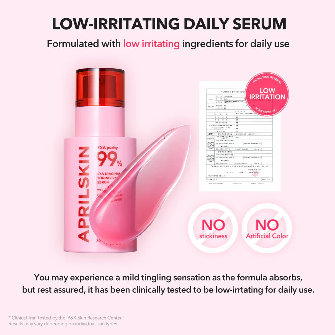 APRILSKIN TXA Niacinamide Toning Shot 99 Serum daily glow-boosting serum