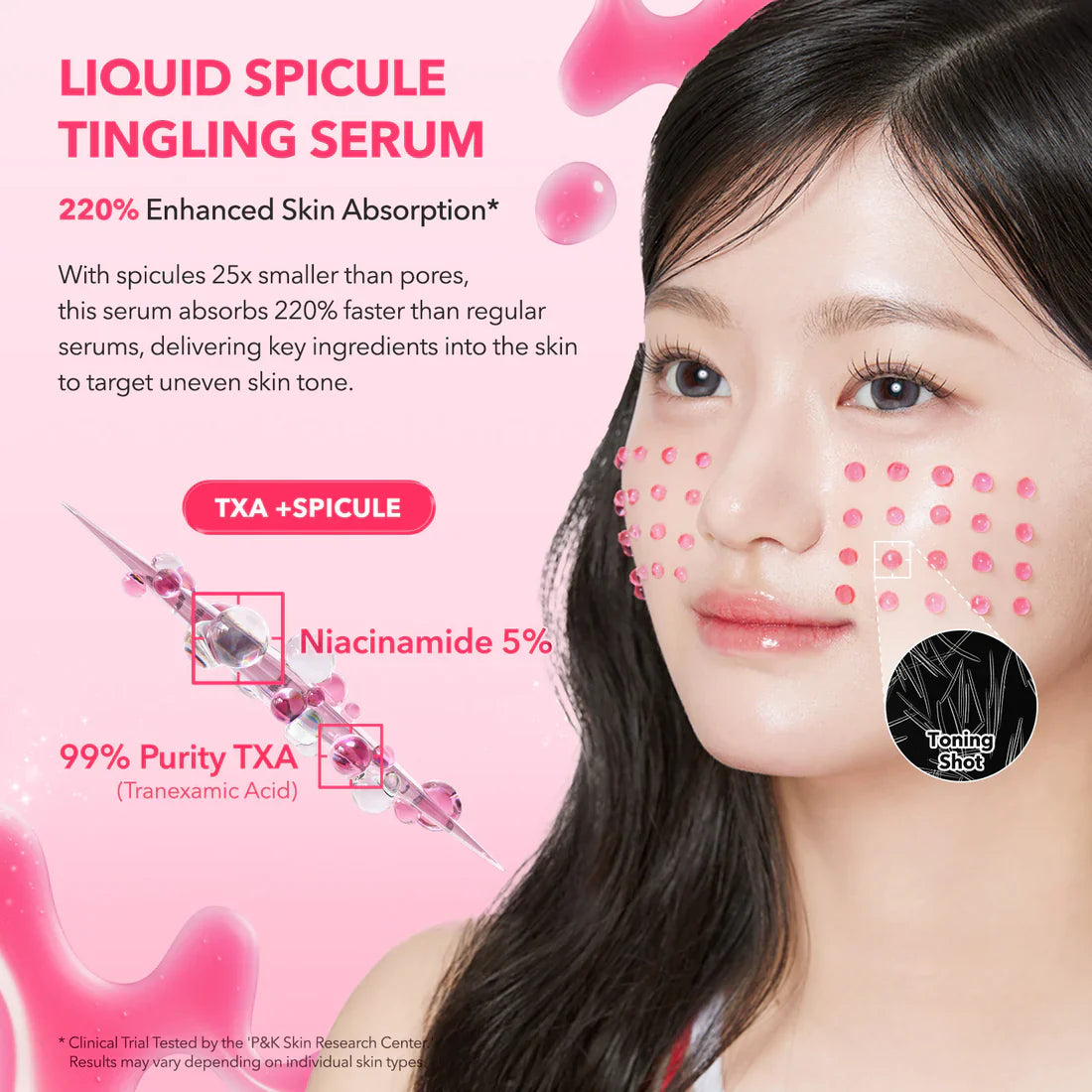 APRILSKIN TXA Niacinamide Toning Shot 99 Serum targets dark spots and hyperpigmentation