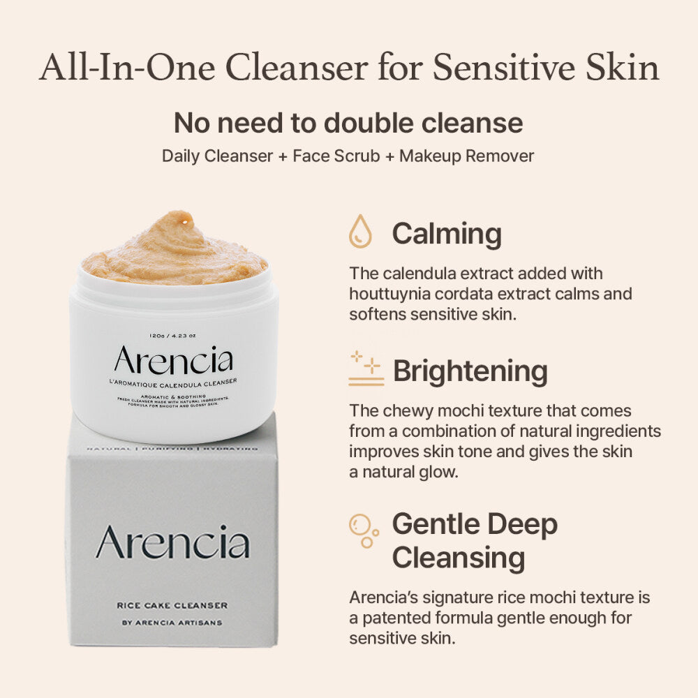 Brightens and purifies skin with natural calendula extract