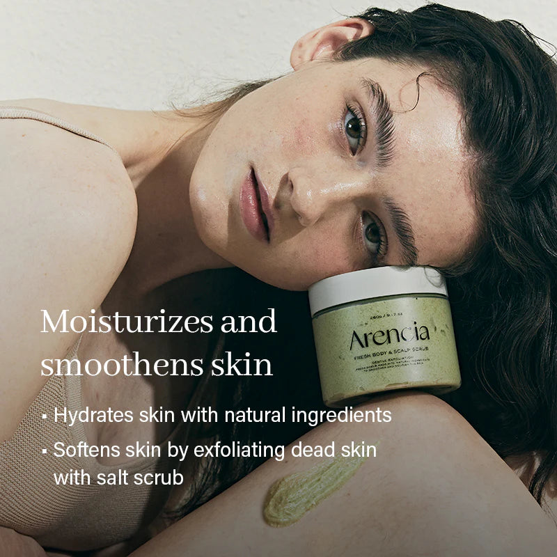 Cloud-like creamy scrub texture