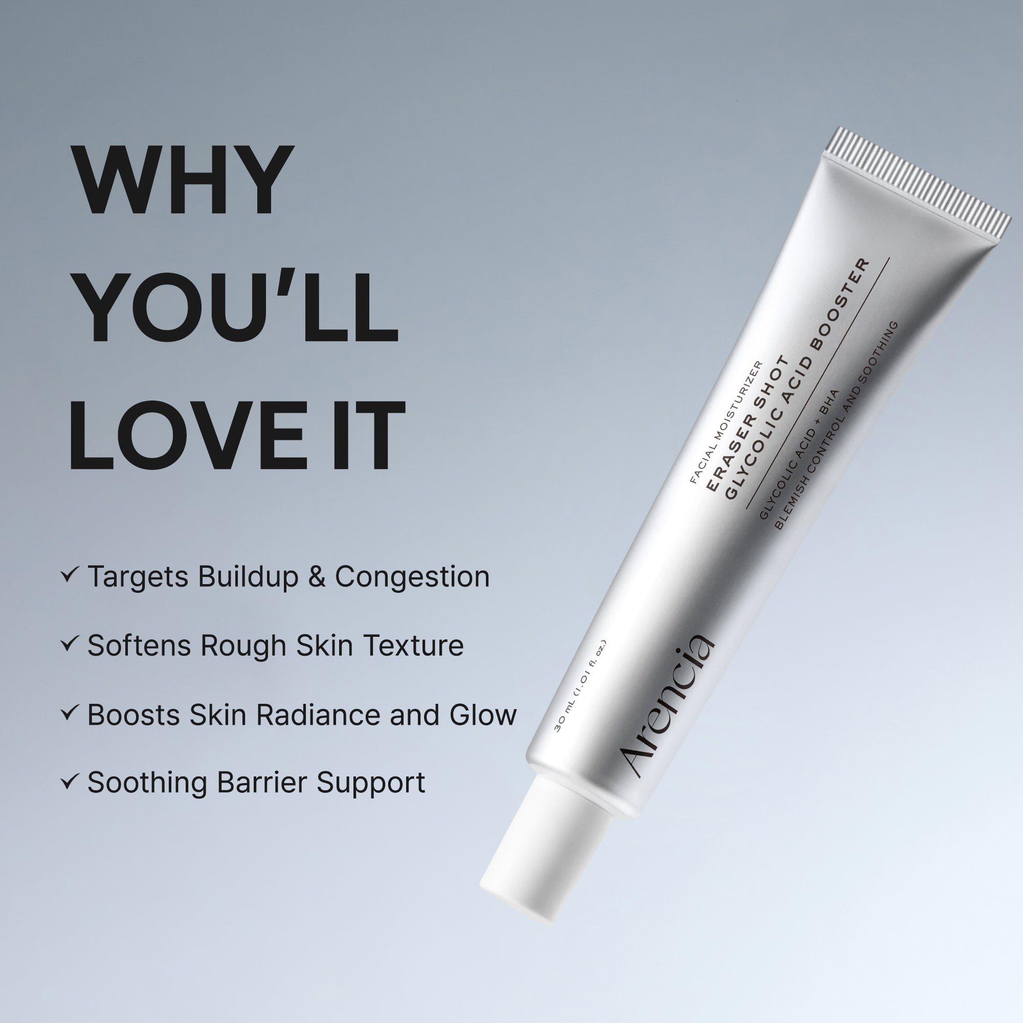 Helps smooth rough texture and clear buildup