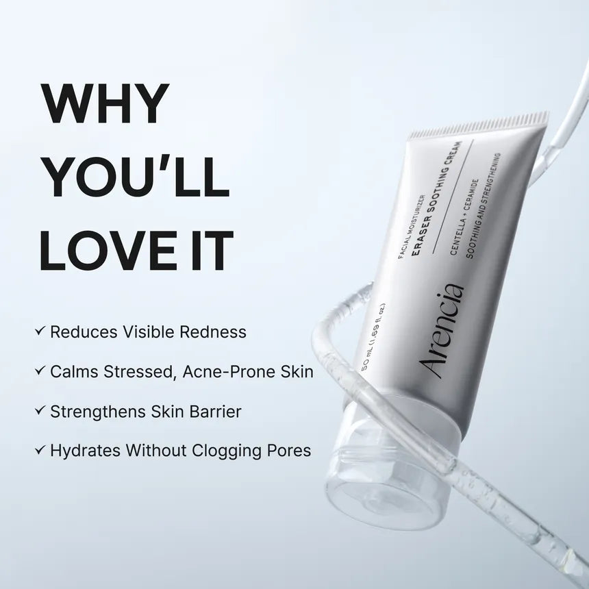 Fast-absorbing soothing cream texture