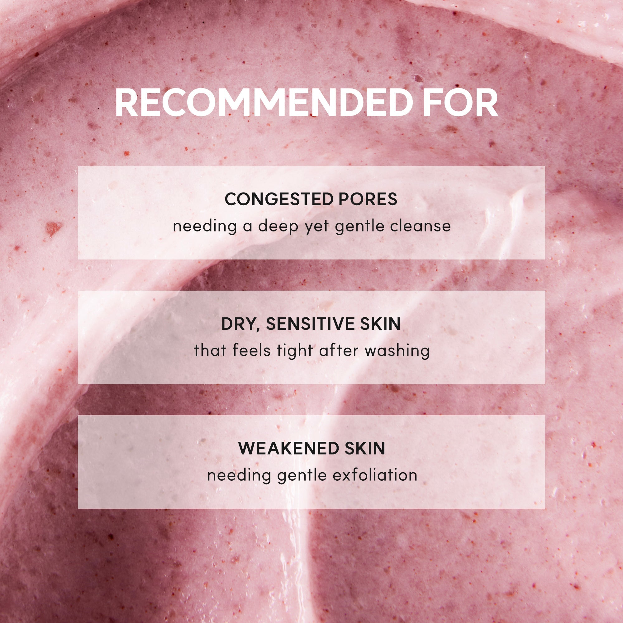 Rosehip, rice water and pink aloe